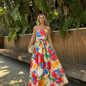 Vacation Vibes Floral Maxi Dress