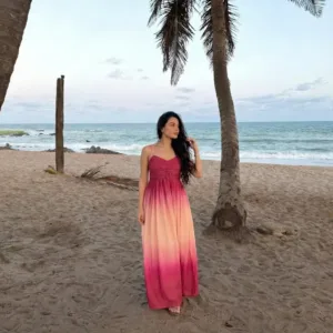 Coastline Sunset Ombre Maxi Dress