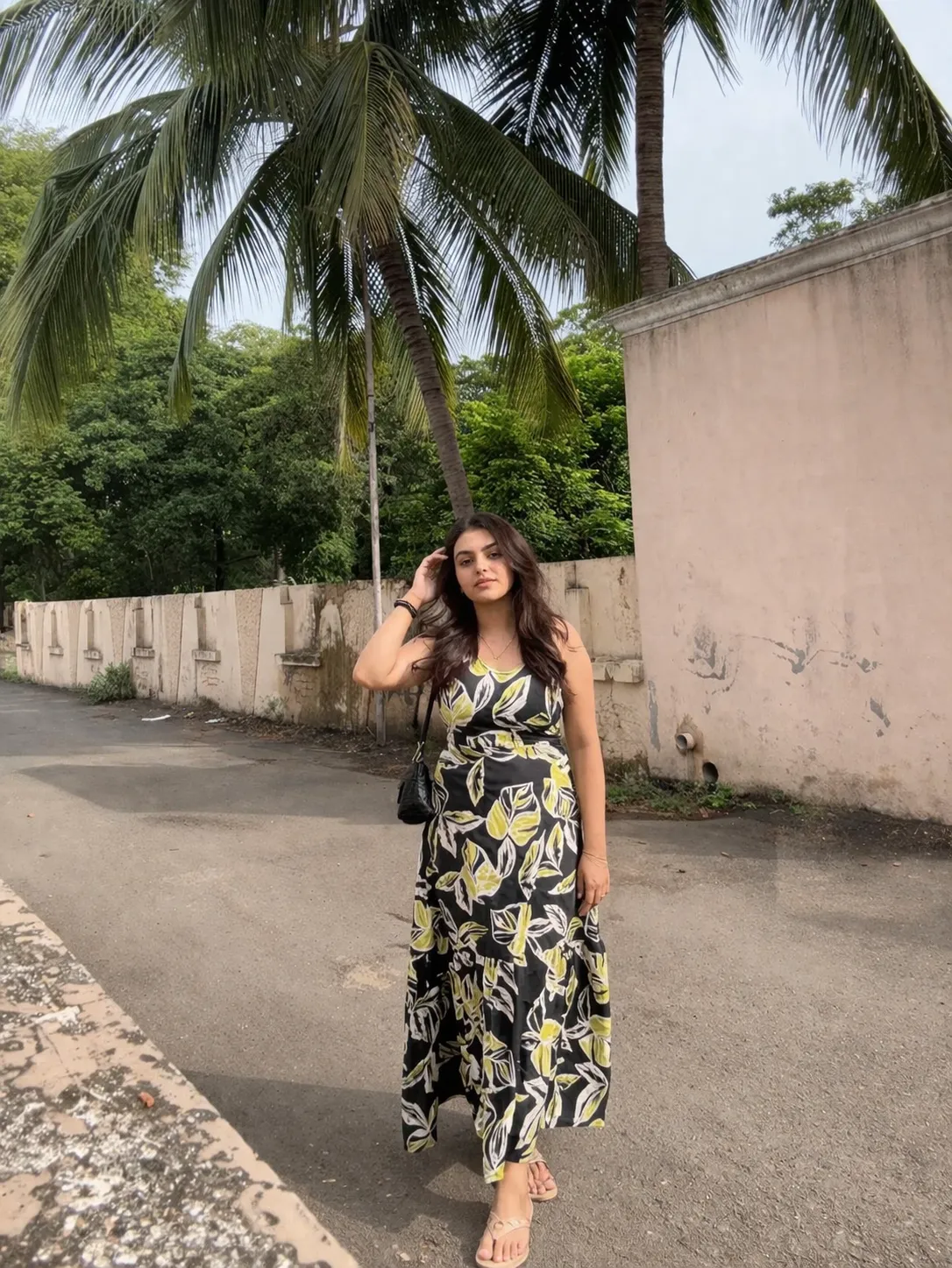 tropical print dress