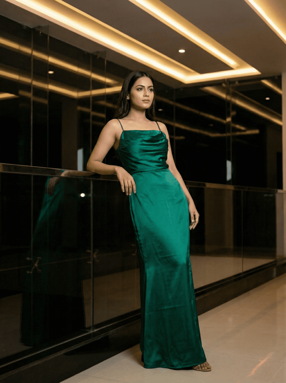 elegant emerald green dresses Beaded Embroidered Evening Dress with Overskirt  SHARONSAID Hidden back zipper/clasp Emerald Green Asymmetrical Pleated Maxi