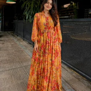 Golden Hour Floral Maxi Dress